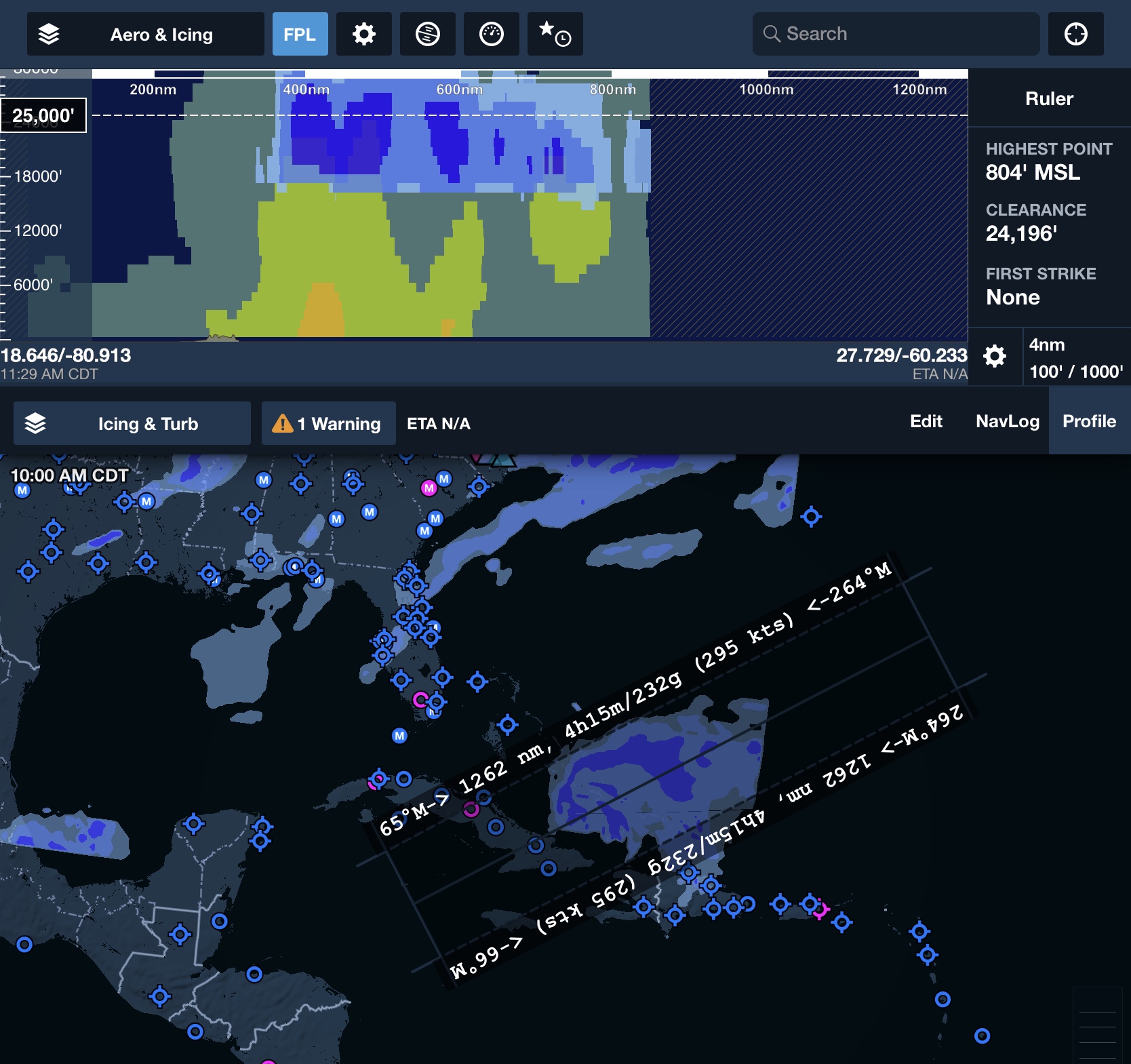 Weather in Profile View, Overheat Alerts, and More in ForeFlight’s 12.6 ...